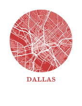 Charger l'image dans la galerie, Affiche cartographique de Dallas - Style OMap