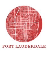 Load image into Gallery viewer, Fort Lautherdale Map Print - City Map Poster