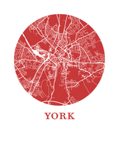 Load image into Gallery viewer, York Map Print - City Map Poster