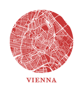 Load image into Gallery viewer, Vienna Map Print - City Map Poster