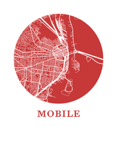 Load image into Gallery viewer, Mobile Map Print - City Map Poster