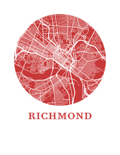 Load image into Gallery viewer, Richmond Map Print - City Map Poster