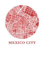 Load image into Gallery viewer, Mexico City Map Print - City Map Poster