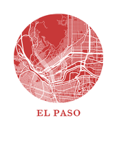 Load image into Gallery viewer, El Paso Map Print - City Map Poster