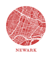 Load image into Gallery viewer, Newark Map Print - City Map Poster