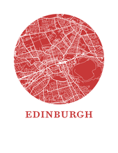 Load image into Gallery viewer, Edinburgh Map Print - City Map Poster