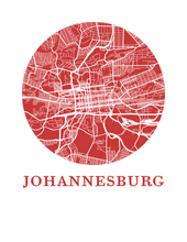Load image into Gallery viewer, Johannesburg Map Print - City Map Poster