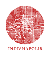 Load image into Gallery viewer, Indianapolis Map Print - City Map Poster