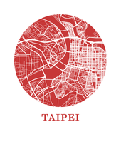 Load image into Gallery viewer, Taipei Map Print - City Map Poster