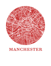 Load image into Gallery viewer, Manchester Map Print - City Map Poster