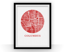 Load image into Gallery viewer, Columbus Map Print - City Map Poster