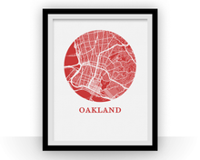 Load image into Gallery viewer, Oakland Map Print - City Map Poster
