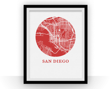 Load image into Gallery viewer, San Diego Map Print - City Map Poster
