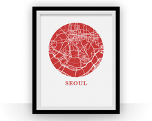 Load image into Gallery viewer, Seoul Map Print - City Map Poster