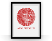Charger l'image dans la galerie, Albuquerque Map Print - City Map Poster