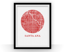 Load image into Gallery viewer, Santa Ana Map Print - City Map Poster
