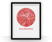 Load image into Gallery viewer, Rochester Map Print - City Map Poster
