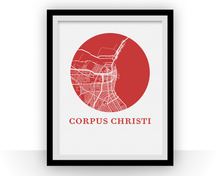 Load image into Gallery viewer, Corpus Christi Map Print - City Map Poster
