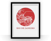 Load image into Gallery viewer, Rio de Janeiro Map Print - City Map Poster