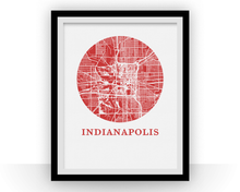 Load image into Gallery viewer, Indianapolis Map Print - City Map Poster