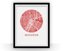 Load image into Gallery viewer, Houston Map Print - City Map Poster