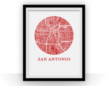 Load image into Gallery viewer, San Antonio Map Print - City Map Poster