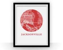 Load image into Gallery viewer, Jacksonville Map Print - City Map Poster