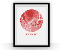 Load image into Gallery viewer, El Paso Map Print - City Map Poster