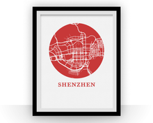 Load image into Gallery viewer, Shenzhen Map Print - City Map Poster