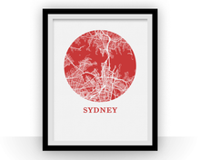 Load image into Gallery viewer, Sydney Map Print - City Map Poster