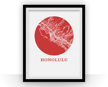 Load image into Gallery viewer, Honolulu Map Print - City Map Poster