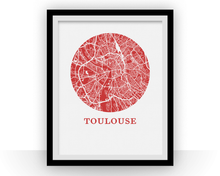 Load image into Gallery viewer, Toulouse Map Print - City Map Poster