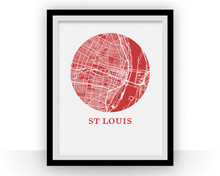 Load image into Gallery viewer, St Louis Map Print - City Map Poster