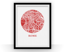 Load image into Gallery viewer, Rome Map Print - City Map Poster