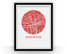 Load image into Gallery viewer, Stockton Map Print - City Map Poster