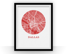Charger l'image dans la galerie, Dallas Map Print - City Map Poster