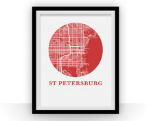 Load image into Gallery viewer, St Petersburg Florida Map Print - City Map Poster