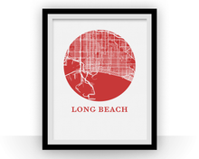 Charger l'image dans la galerie, Long Beach Map Print - City Map Poster