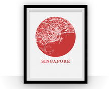 Load image into Gallery viewer, Singapore Map Print - City Map Poster