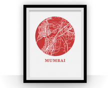 Load image into Gallery viewer, Mumbai Map Print - City Map Poster