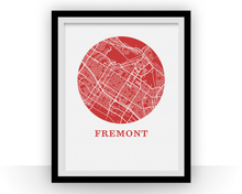 Load image into Gallery viewer, Fremont Map Print - City Map Poster