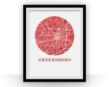Charger l'image dans la galerie, Greensboro Map Print - City Map Poster
