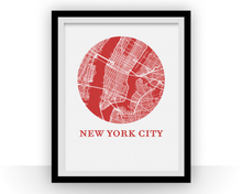 Load image into Gallery viewer, New York City Map Print - City Map Poster