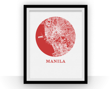 Load image into Gallery viewer, Manila Map Print - City Map Poster