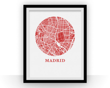 Load image into Gallery viewer, Madrid Map Print - City Map Poster