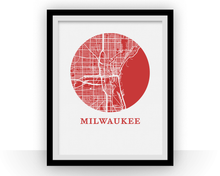 Load image into Gallery viewer, Milwaukee Map Print - City Map Poster