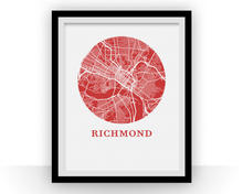 Load image into Gallery viewer, Richmond Map Print - City Map Poster