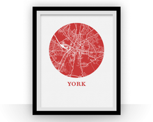 Load image into Gallery viewer, York Map Print - City Map Poster