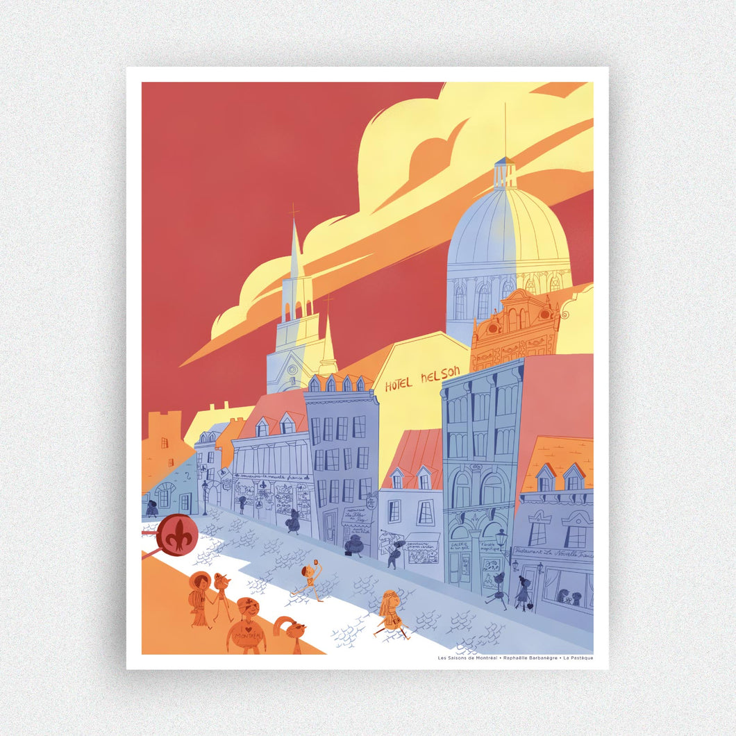 Affiche Place Jacques-Cartier à Montréal