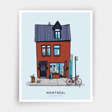 Load image into Gallery viewer, 129 Mont-Royal Facade Print - Montréal
